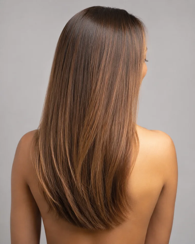 Cabello dañado mejorado, más uniforme, suave y con apariencia reparada