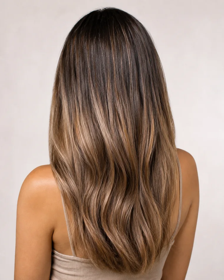 Cabello teñido mejorado, con color más bonito, brillo y suavidad