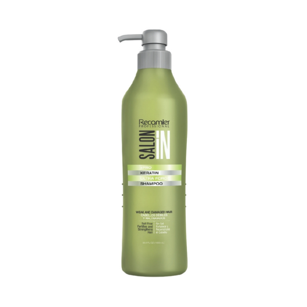 Shampoo Sin Sal Cabello Debil 1lt Ultra Force Salon In Recamier
