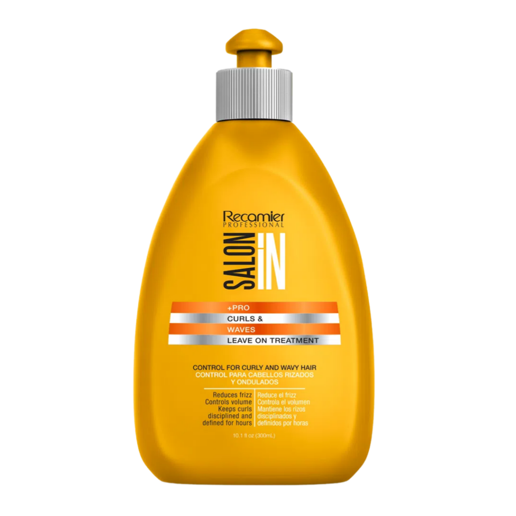 Tratamiento Sin Enjuague Sin Sal Para Cabello Rizado 300ml Curls Y Waves Salon In