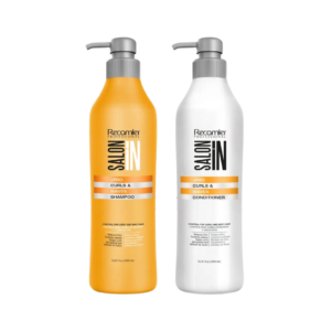 Duo Shampoo y Acondicionador Sin Sal Para Cabello Rizo Curls y Waves Salon In