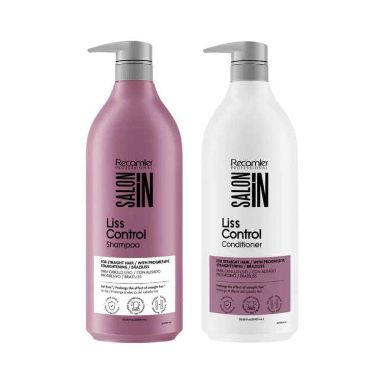 Duo Sin Sal Para Cabello Alisado Shampoo + Acondicionador 1lt Liss Control Salon In