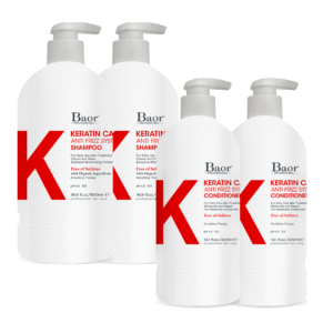 2 Shampoo Y 2 Acondicionador Sin Sal Para Cabello Alisado K Keratin Care Baor Profesional