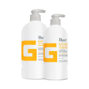 Duo Shampoo Y Acondicionador Sin Sal Para Cabello Decolorado Y Dañado G Soft Gold Baor Profesional