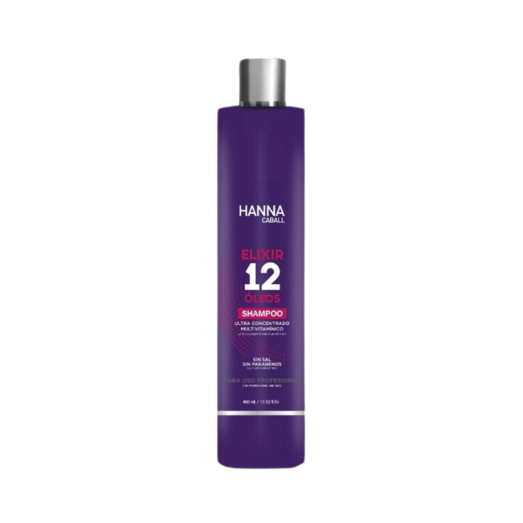 Shampoo Elixir 12 Oleos Hanna Caball 400ml