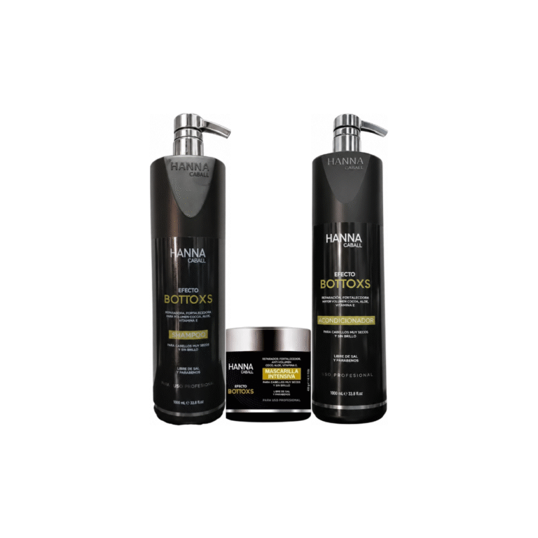 Kit Efecto Btx Shampoo 1lt + Acondicionador 1lt + Mask 400ml Hanna Caball