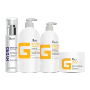 Kit Para Cabello Decolorado y Dañado G Soft Gold + Hydro Baor Profesional