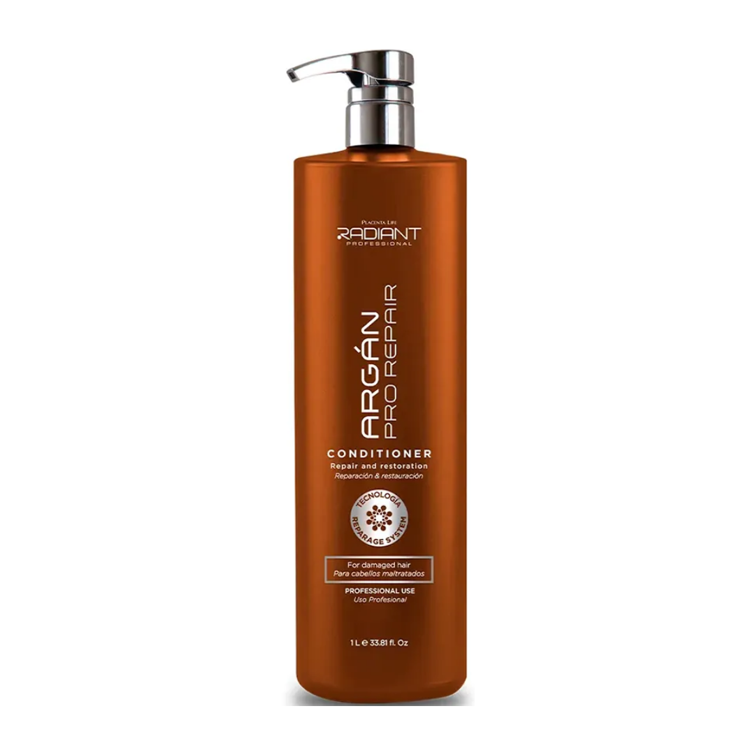 Envase de Acondicionador Radiant Argan Pro Repair 1 L para Cabello Seco y Dañado
