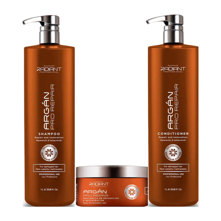 Tripack Radiant Argan Pro Repair Shampoo 1 L + Acondicionador 1 L + Mascarilla 350 g