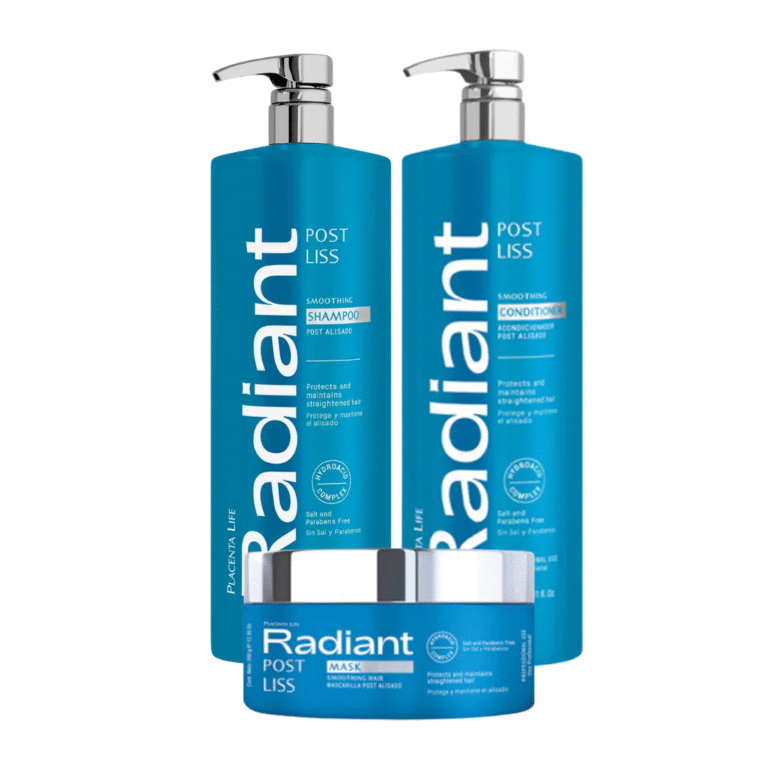 Tripack Radiant Post Liss Shampoo 1 L + Acondicionador 1 L + Mascarilla 350 g