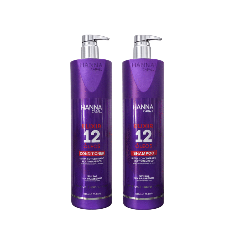 Duo Elixir 12 Oleos Hanna Caball Shampoo 1lt + Anconticionador 1lt Reparación Intensa