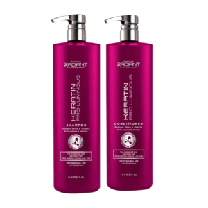 Dúo Radiant Keratin Pro Luminous Shampoo 1 L + Acondicionador 1 L Cabello Opaco