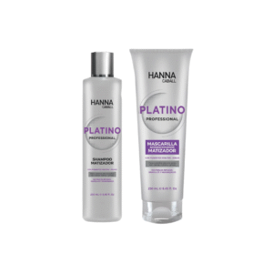 Shampo Y Mascarilla Matizador Platino Profesional 250ml c/u Hanna Caball